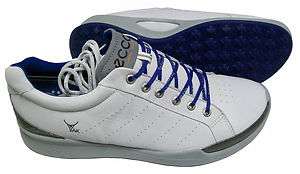 ECCO Biom Hybrid Golf Shoes   White/Royal 737428882832  