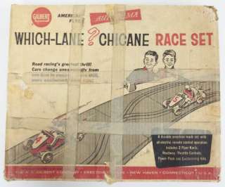 American Flyer 19075 Gilbert Which Lane? Chicane Race Set/Box  