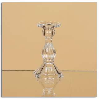 Set 6 Traditional Ribbed Taper Candle Holder Candlestick  