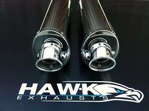 Kawasaki ZZR 1200 Stainless Steel Oval Exhaust Cans SL  