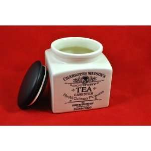    Charlotte Watson Small Tea Canister in Cream