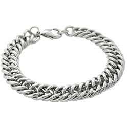 Stainless Steel Foxtail Chain Bracelet  