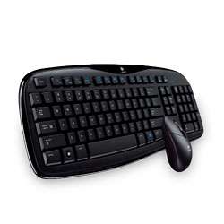 Logitech EX100 Cordless Desktop Mouse and Keyboard Set  