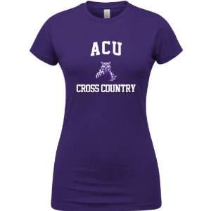 Abilene Christian Wildcats Purple Womens Cross Country 
