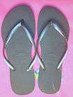 Victorias Secret HAVAIANAS SLIM Dark Grey flip flops sandals flats 4 