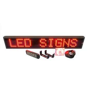   Semi outdoor Ultra Red LED Programmable Sign   6x37