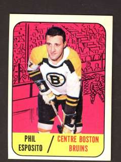 Phil Esposito Boston Bruins 1967 68 Topps Card #32  