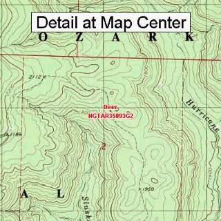  USGS Topographic Quadrangle Map   Deer, Arkansas (Folded 
