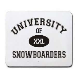  UNIVERSITY OF XXL SNOWBOARDERS Mousepad