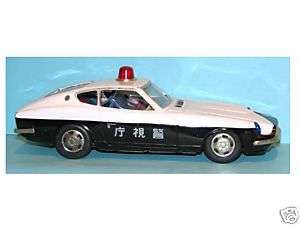 JAPAN Tin Litho Friction 1970s DATSUN 260Z POLICE CAR  