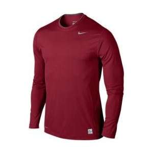  Nike 269610 Pro Combat Fitted Long Sleeve Crew   Team 