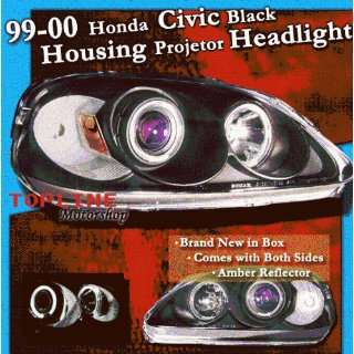 Honda Civic HB Headlights Dual Angel Eye Pro Headlights 1999 2000 99 