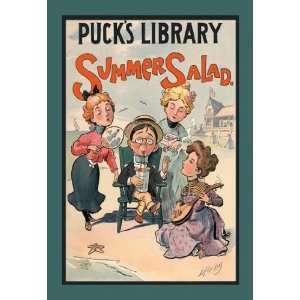  Exclusive By Buyenlarge Pucks Library Summer Salad 12x18 