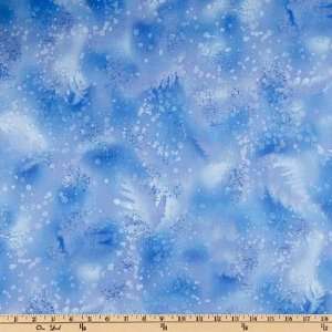  45 Wide Fossil Ferns Blue Frost Fabric By The Yard Arts 