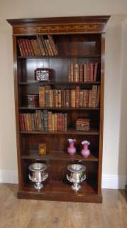 Sheraton Open Front Bookcase Book Case Inlay  