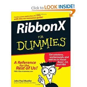  RibbonX For Dummies [Paperback] John Paul Mueller Books