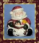 Father Christmas Ceramic Cookie Jar  