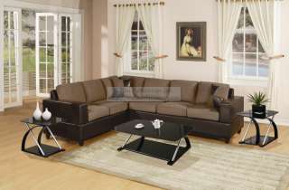 Sectional Sofa Couch L Shape Set Chair Bobkona Trenton  