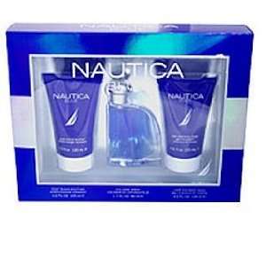   Blue for Men by Nautica 3 Pc Gift Set   Imperfect Packaging Beauty