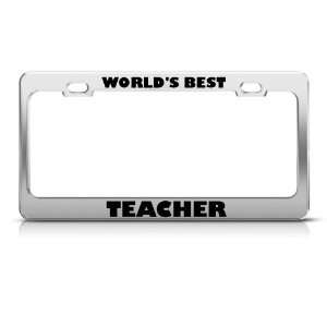  WorldS Best Teacher Metal Career Profession license plate 