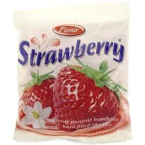 Pionir Strawberry Hard Filled Candies ( Grocery & Gourmet Food