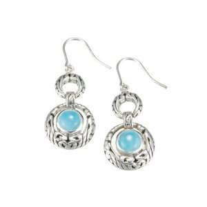    MarahLago   Larimar Miro Earrings in Sterling Silver Jewelry