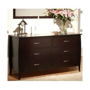  Lifestyle Solutions Cappuccino 6 Drawer Dresser 900S 