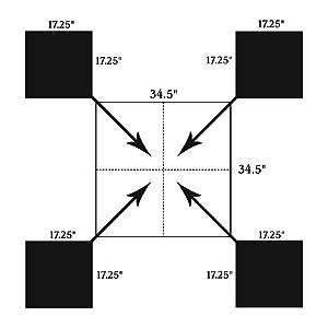  BIRCHWOOD CASEY Shoot n c Square Matrix Target   12, (per 