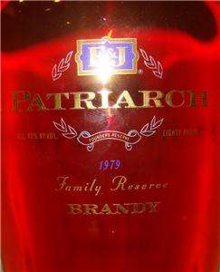 1979 E&J Patriarch Family Reserve Brandy 20Yrs LTD EDT.  