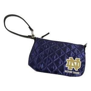 University of Notre Dame Quilted Wristlet, Navy  Sports 
