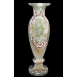 Tall Onyx Vase, Decorative Stone Vase   Large, 10H 