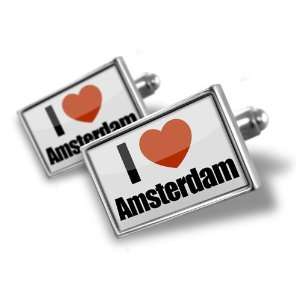 Cufflinks I Love Amsterdam region the Netherlands   Hand Made Cuff 