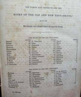 1856 antique MOSER FAMILY BIBLE w/SAMPLER doylestown pa  