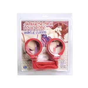 Bundle Rope Anklecuffs Red and 2 pack of Pink Silicone Lubricant 3.3 