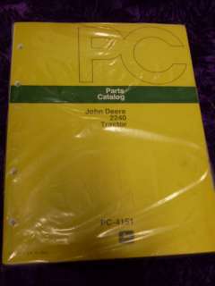 John Deere 2240 Tractor Parts Manual  