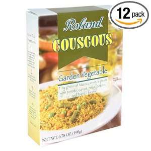 Roland Couscous Mix, Garden Vegetable, 6.78 Ounce Boxes (Pack of 12 