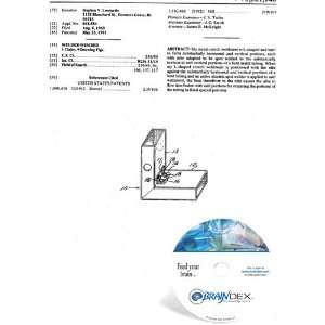  NEW Patent CD for WELDED MEMBER 