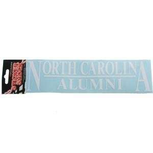   North Carolina 3x10 Alumni Transfer Decal   White