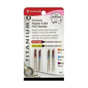  Singer Sewing Universal & Ball Point Needles Size 80/11 (2 