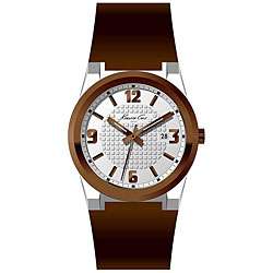 Kenneth Cole Mens Two tone Leather Strap Watch  