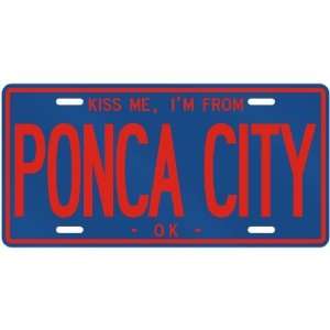   FROM PONCA CITY  OKLAHOMALICENSE PLATE SIGN USA CITY