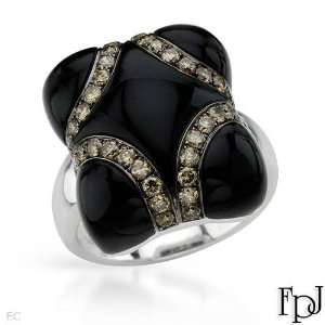 Fpj 10.58.Ctw Onyx 14K Gold Ring   Size 7 FPJ Jewelry