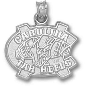  Logo Art North Carolina Tar Heels Sterling Silver Team Font 