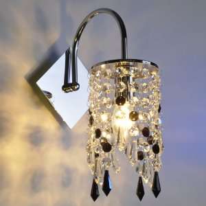   Wall Light with Elegant Crystal Drop (E14 Bulb Base)