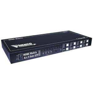  Vanco 280707 4 x 4 HDMI Matrix Selector Switch over 2 UTP 