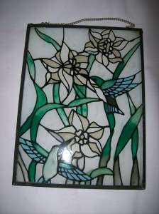 Stained Glass Hummingbird Suncatcher Picture  