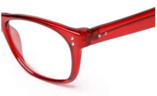 Retro 80s Vintage EyeGlasses Red Fashion Frames Wear  