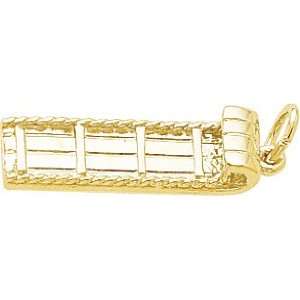  Rembrandt Charms Toboggan Charm, 10K Yellow Gold Jewelry