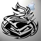 x1P. FLAME FACE DECALS STICKER CUT OUT MIRROR WALL COMPUTER CAR 