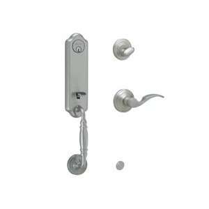 Schlage FA360 619 Satin Nickel Florence Two piece Handle Set with St 